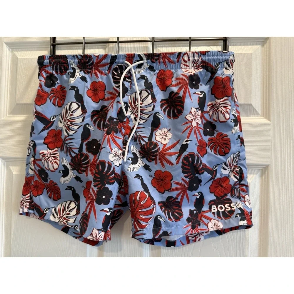 Boss Piranha Badeshorts Schwimmshorts Shorts Beachwear Größe XL‎